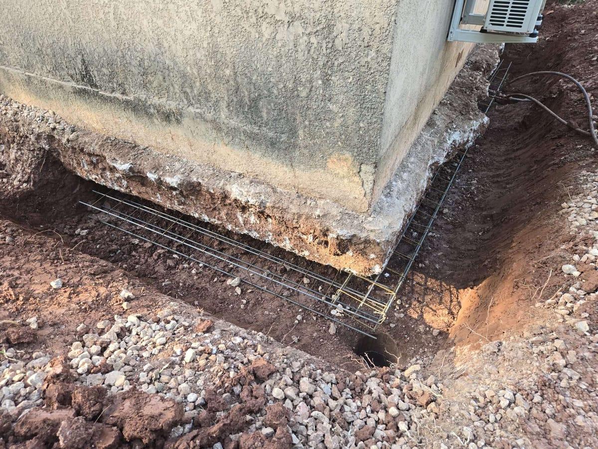 Ferraillage semelle filante pour reprise en sous-œuvre fondations maison Var